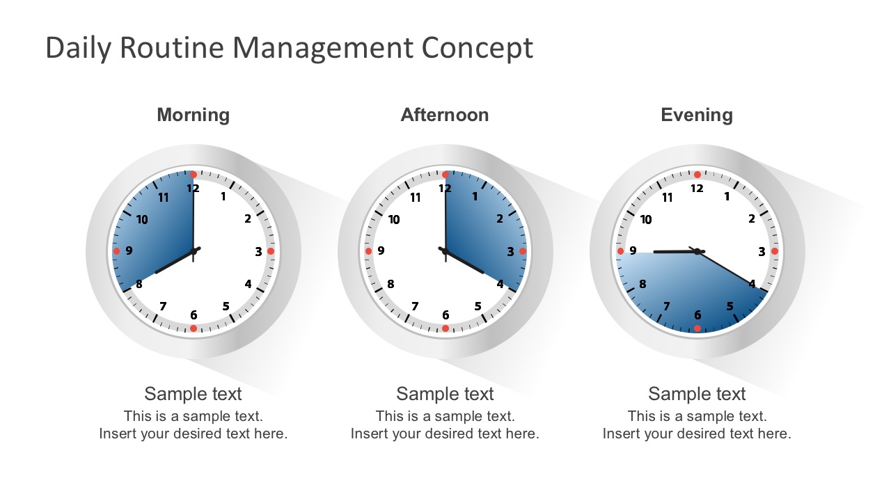 Free Routine Clock Schedule Template For PowerPoint SlideModel