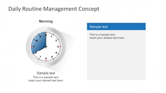 Free Simple Clock Management PowerPoint Template