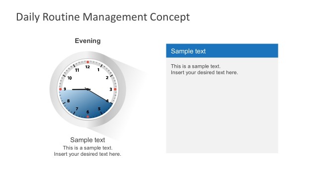 Free Time Management Clock Concept With Flat Effect