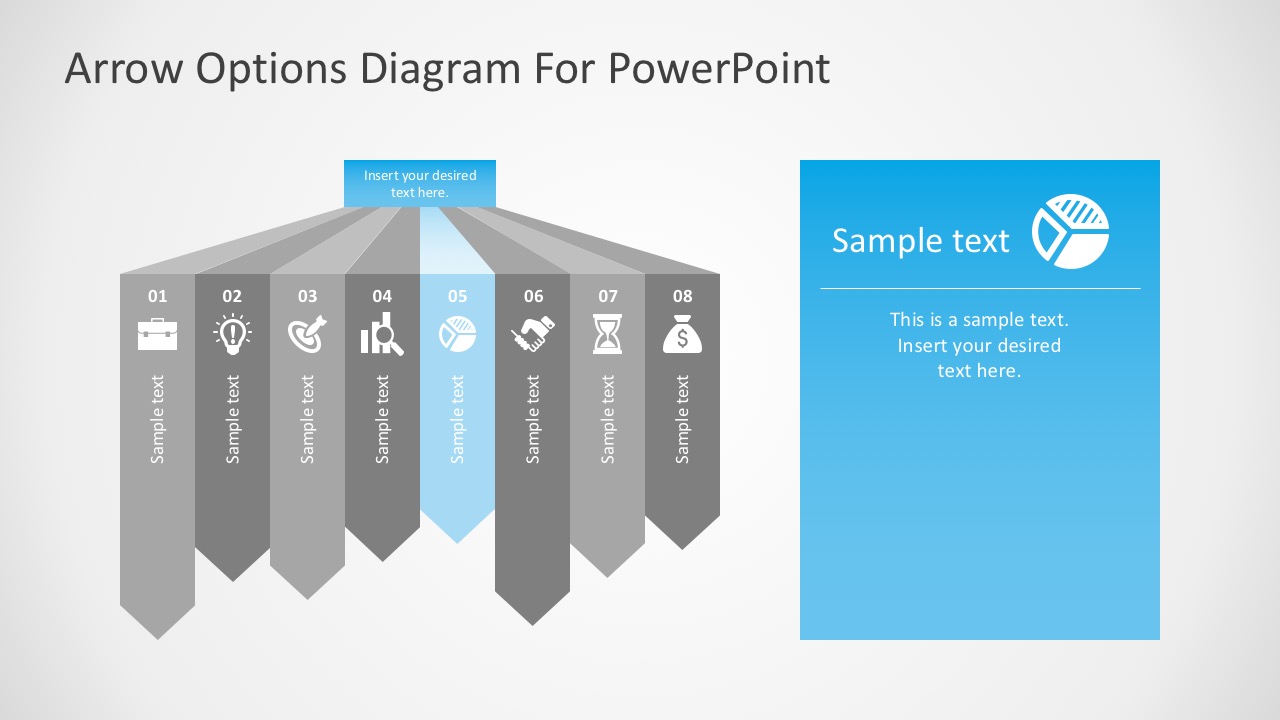 Free Long Arrow Shapes For Process PowerPoint