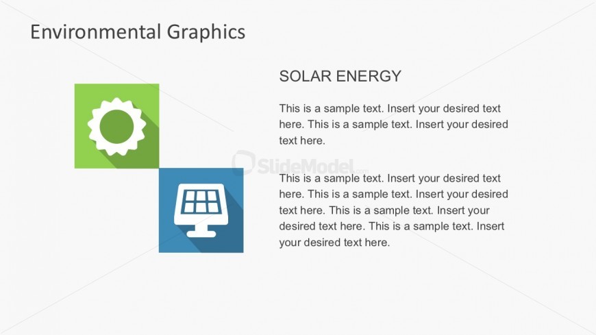 Free Environmental PowerPoint Shapes With Long Shadows