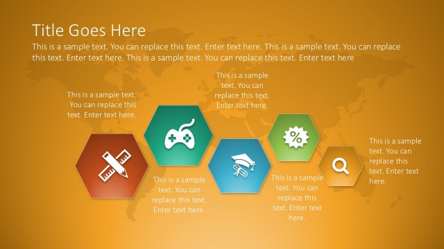 Free Hexagon Diagram PowerPoint Template