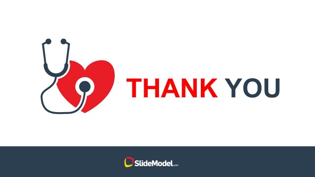 Human Heart with Stethoscope PowerPoint Vector