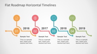 Free Vectors For Roadmap Horizontal Timelines 