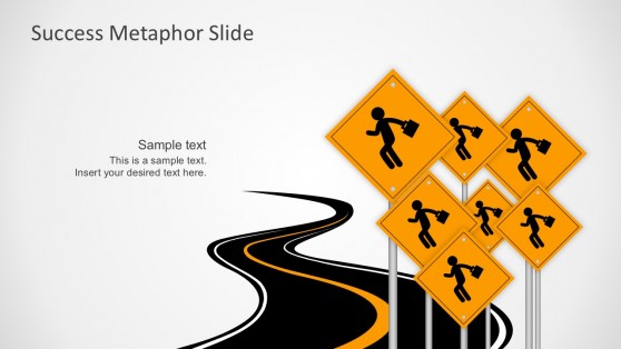 Free Path To Success Road Template PowerPoint Vectors