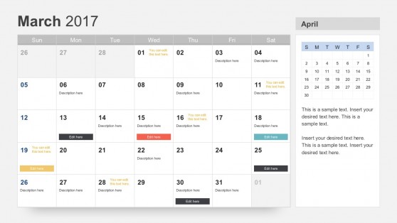 Free Annual Calendar Planner for PowerPoint