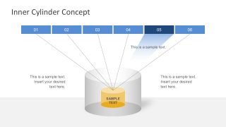 Simple Cylinder Diagram Free PowerPoint 