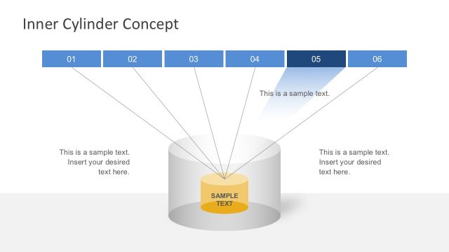 Cylinder Process Flow Diagram PowerPoint
