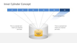Free 6-Steps Inner Cylinder Business PowerPoint