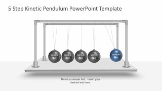 Free Kinetic Newton’s Cradle Pendulum PowerPoint Template