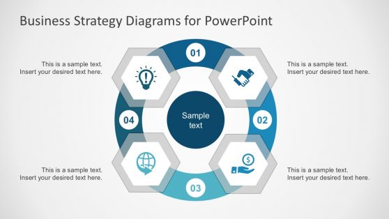 Hexagonal Diagrams with PowerPoint Icons