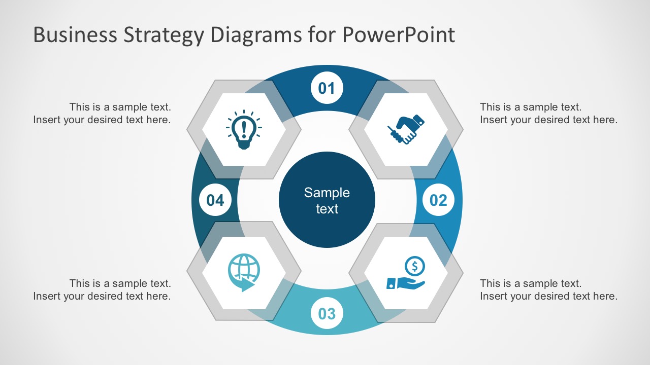 Free Editable Process Diagrams with 4 Steps