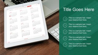 Free Calendar Checklist PowerPoint Template