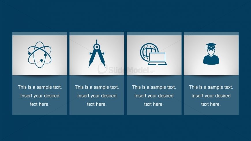 Free 4-Step Template Chart for PowerPoint