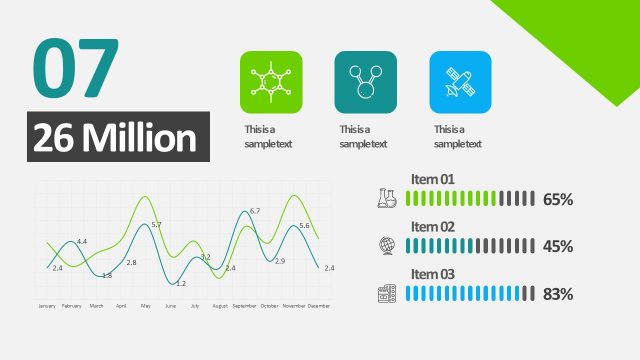 Animated Business Infographic PowerPoint Slide