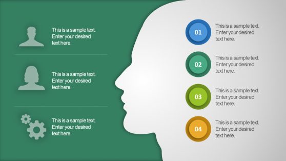 Cool Infographic Silhouette Slide PPT