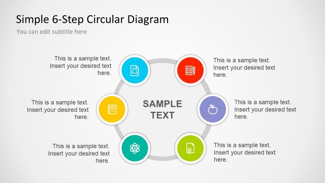 6 Step Circular Diagram Design