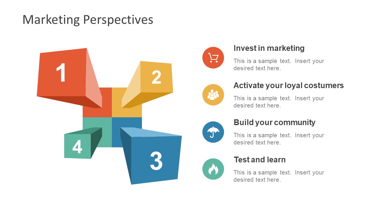PowerPoint Marketing Perspective Model Diagram
