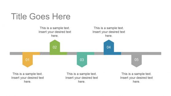 Horizontal Timeline Template Slide