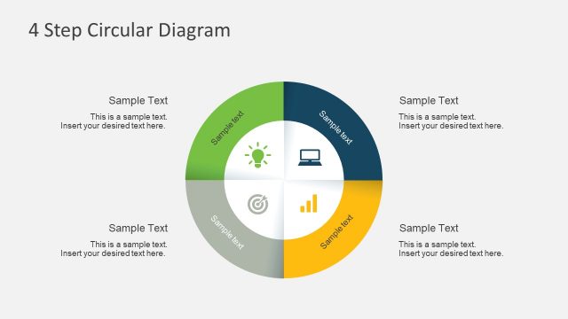 4 Step Circular Diagram for PowerPoint
