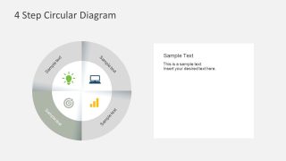 Free 4 Step Circular Diagram For PowerPoint & Google Slides