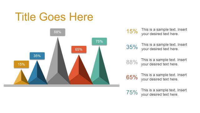 Bar Chart Template of Mountain Shapes