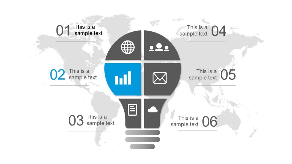 Free PowerPoint 6 Segment Template - SlideModel