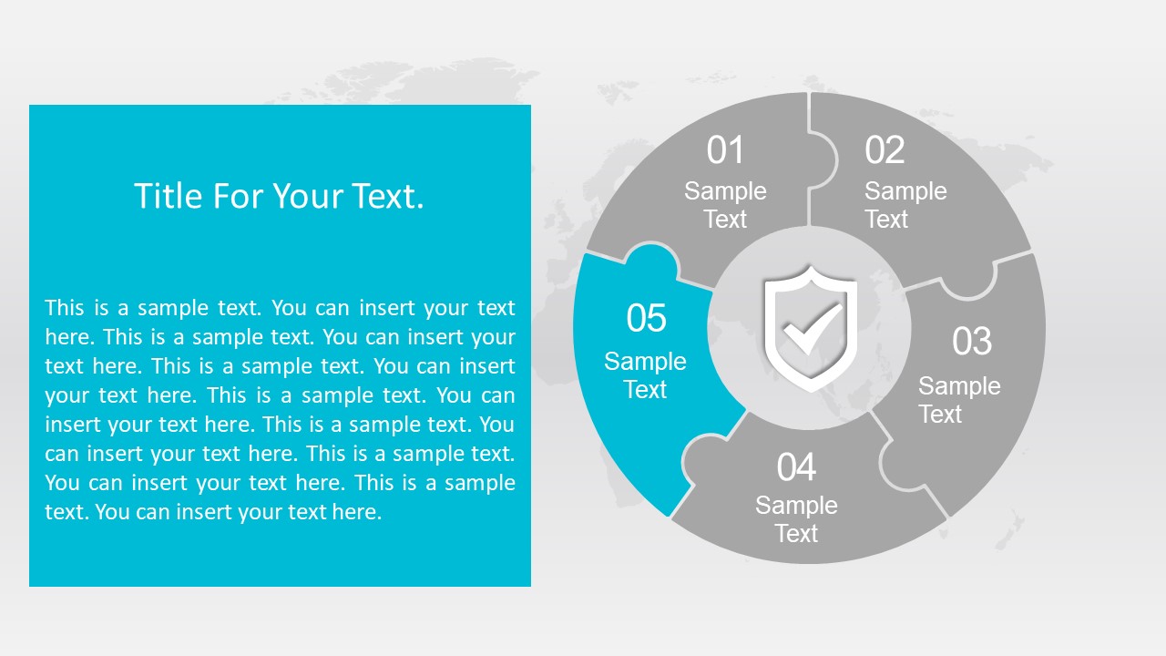 Free Animated Five Segments Puzzle Diagram Slidemodel