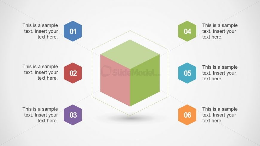 Cube Design 6 Segments Template