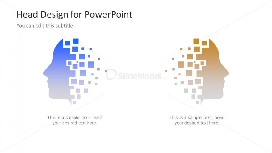 Information Technology Head PowerPoint Shapes