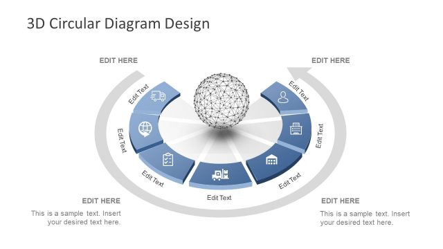 3D PowerPoint Circular Diagram