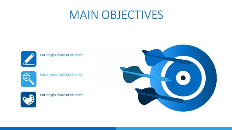 Slide of Company Objectives Graphics - SlideModel