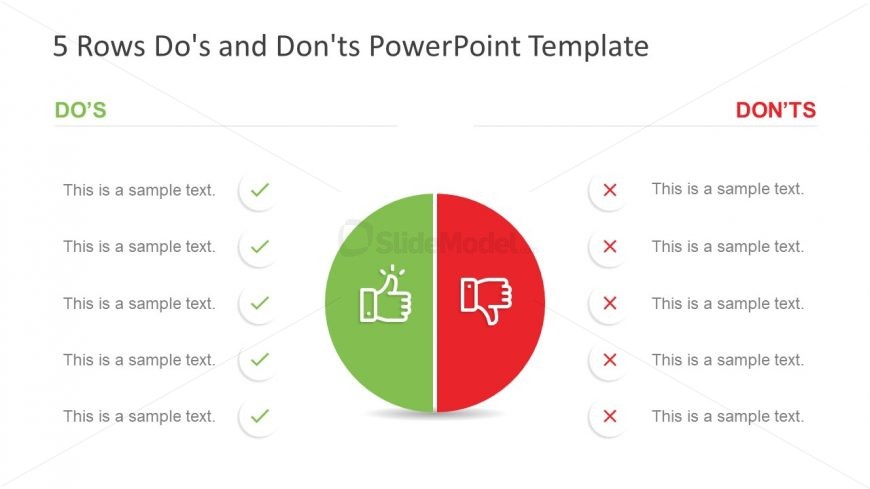 PowerPoint Comparison List Free Template