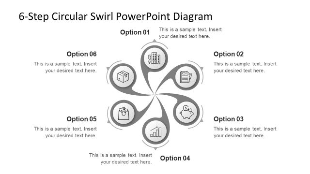 6 Steps Swirling PowerPoint