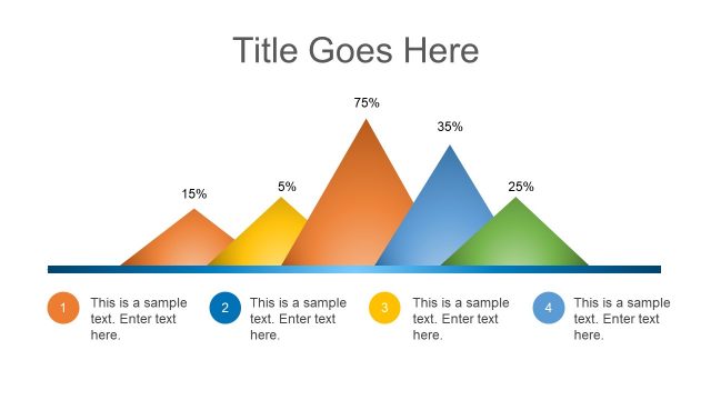 Horizontal Timeline Mountain PPT