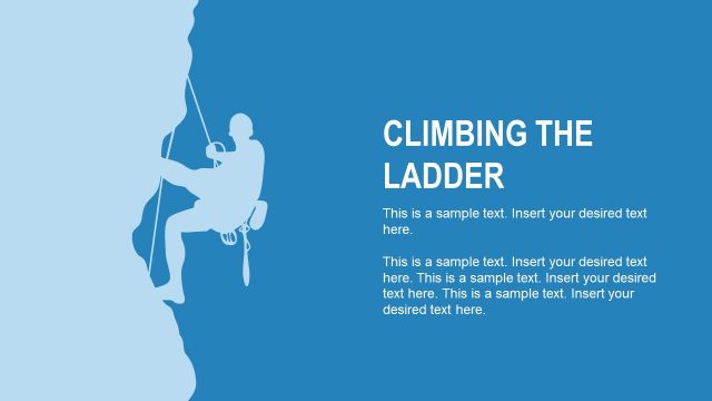 Hill Climb Silhouette PowerPoint