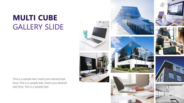 Multiple Cubes Collage Collection PPT