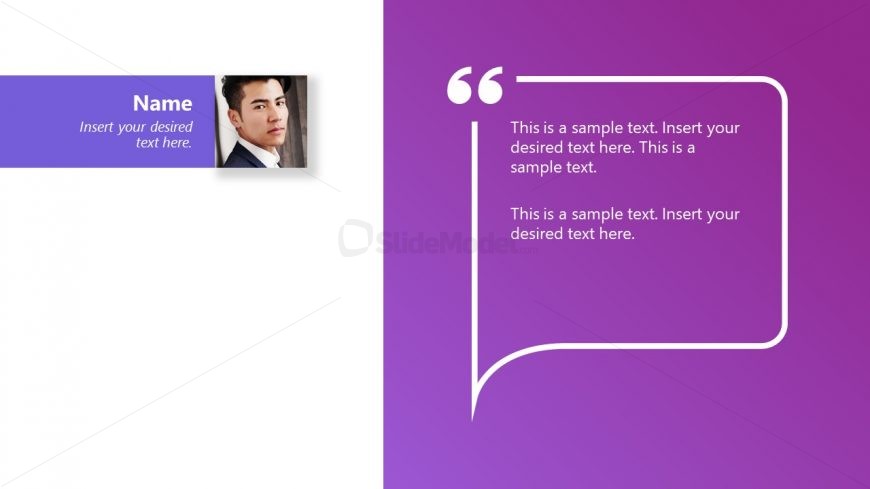 Quotation Layout for Testimonial 