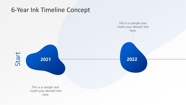 PowerPoint Timeline of Ink Spot Milestones