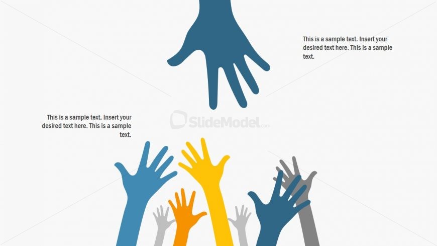 Hand Reaching Out Template