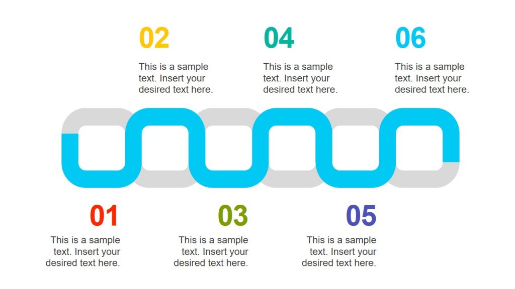 Linear Sequence Chain Diagram Template - SlideModel