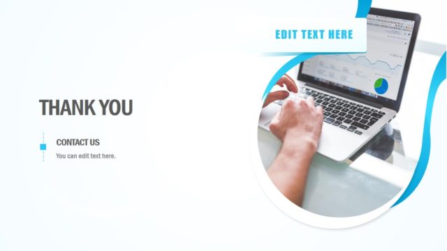 Thank You Slide of Business PowerPoint