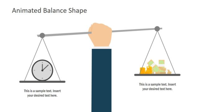 Free Time Vs Money Balance PowerPoint