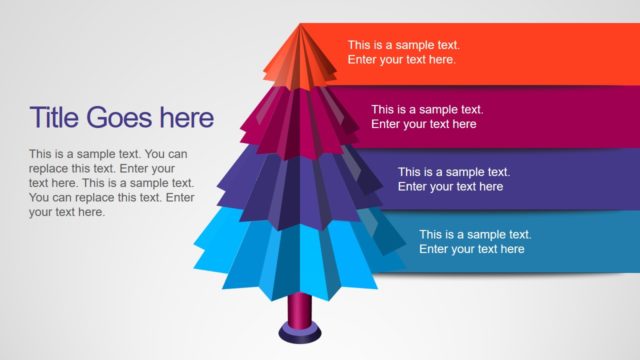 Star Tree Shape Funnel PowerPoint