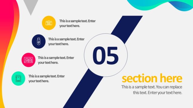 4 Steps Data Infographic PPT