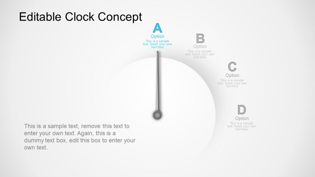 Analog Clock 4 Options PPT - SlideModel