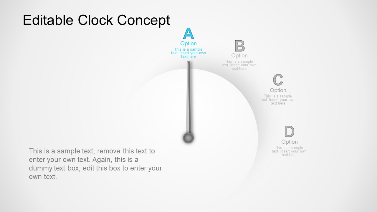 PowerPoint 4 Steps Time Clock