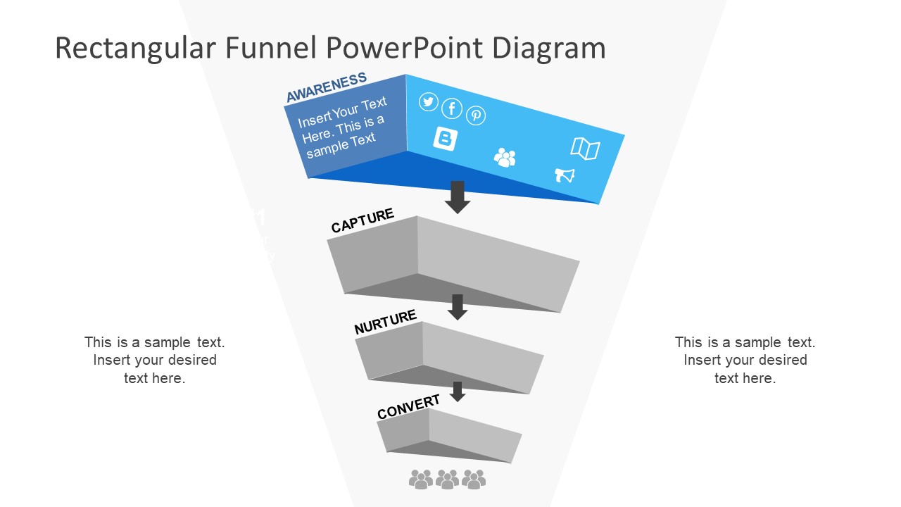 PowerPoint Sales Funnel Diagram