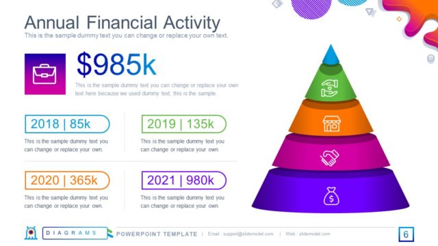 Pyramid Level PowerPoint Financial