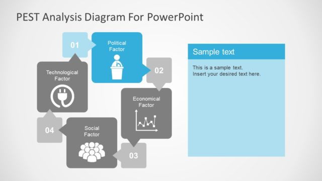 PEST Analysis Growth Diagram Template